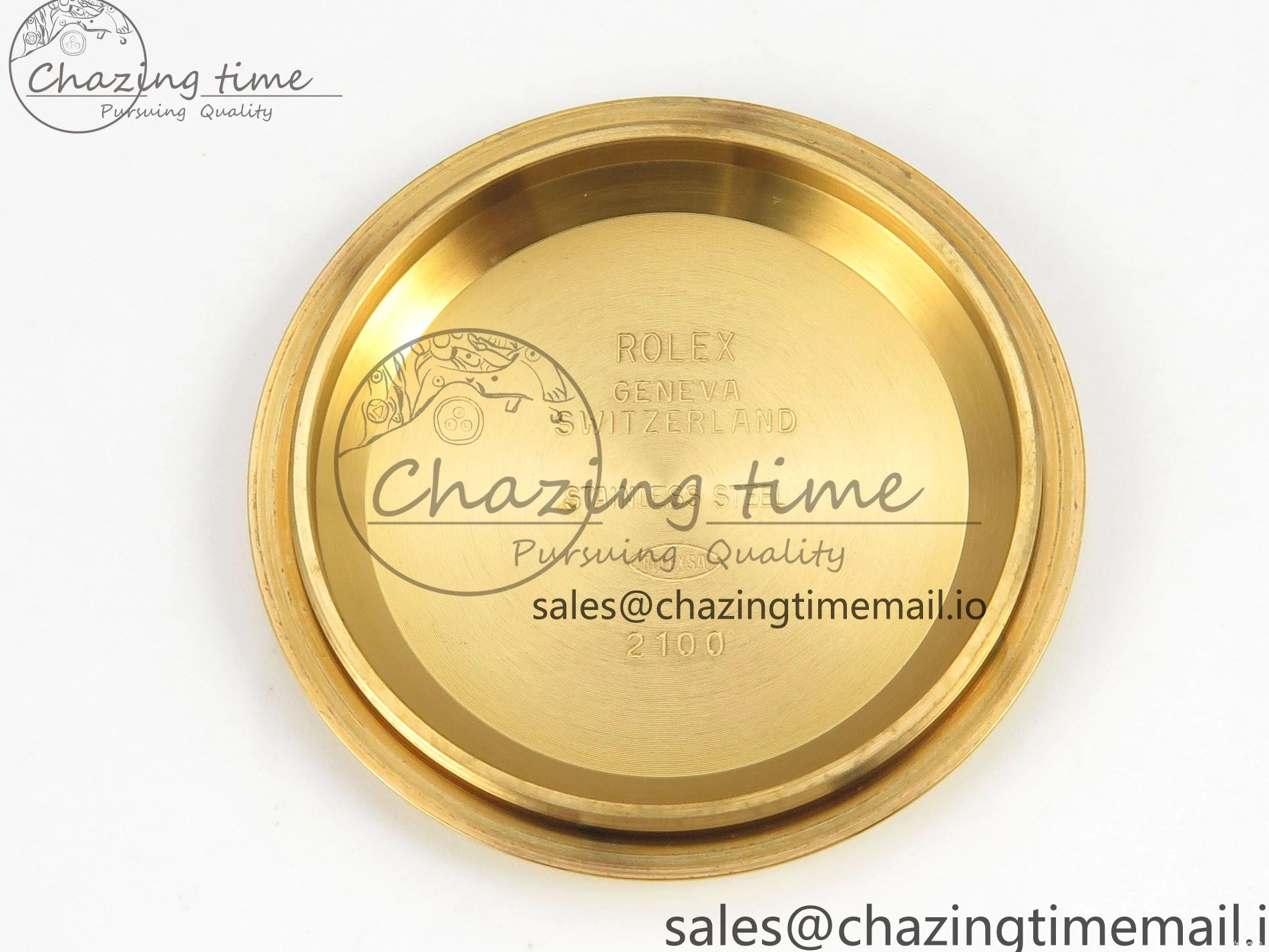 Bezel YG Crystals MPF SA4801 Skeleton Bracelet Custom 40mm Modded Green Dial Daytona on 0427